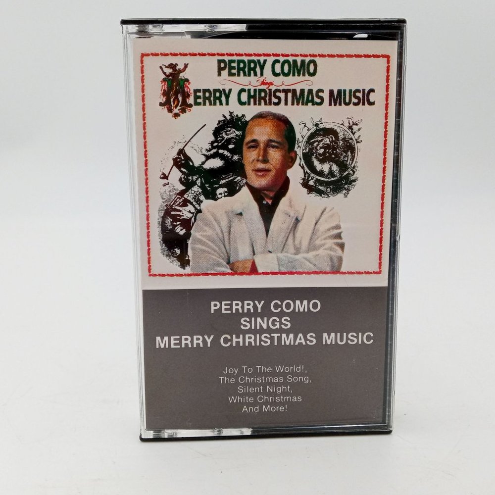 Perry Como Sings Merry Christmas Music Audio Cassette 1985 RCA Silent Night Joy